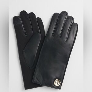 Chico’s Genuine Leather Gloves Black S/M